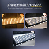 Digitek®(DFFL 6090) 200W Bi-Color Flexible Fabric LED Video Light with Remote & App Control, 1536 LEDs, 2700K–6500K±200K, 0–100% Dimming, 120° Beam Angle, 18000LM, Includes X Bracket, Diffuser, Honeycomb Grid & Accessories, for Photo & Videography