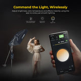 Digitek®(DFFL 6090) 200W Bi-Color Flexible Fabric LED Video Light with Remote & App Control, 1536 LEDs, 2700K–6500K±200K, 0–100% Dimming, 120° Beam Angle, 18000LM, Includes X Bracket, Diffuser, Honeycomb Grid & Accessories, for Photo & Videography