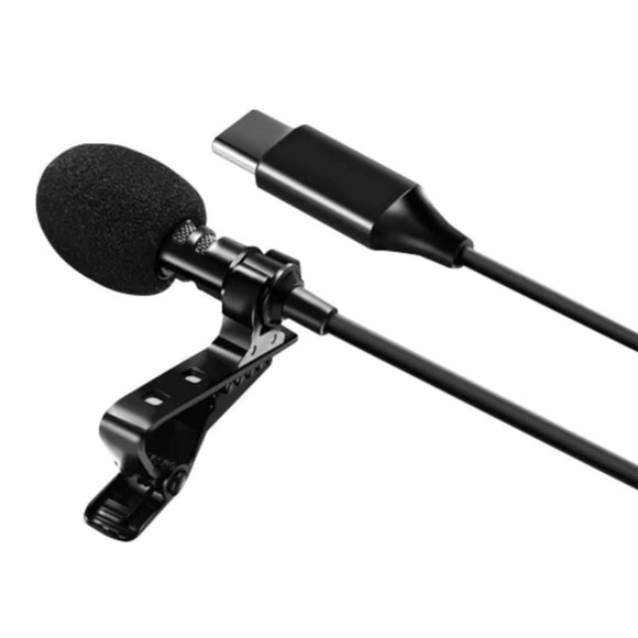 Digitek (DM-03 Type-C) Lavalier Omnidirectional Microphone, Clip on Collar Microphone, Type-C Interface Connector,Low Handing Noise,Compatible with Digitek DAC – 101 & DAC-002