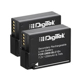 Digitek (DMW-BLC12+) Secondary Li-ion Rechargeable Battery for DMW-BLC12+ (7.2V, 1200mAh)