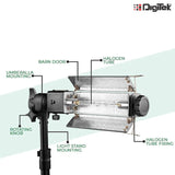 Digitek (DPL 003) Porta Light with 1000 Watt Halogen Tube | for Video & Still Photography