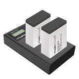 Digitek (DPUC-014 D E17) Platinum Dual Port Li-ion LCD Battery Charger with 2 Nos of 1250mAh Capacity LP E17 Li-ion Battery Combo Pack