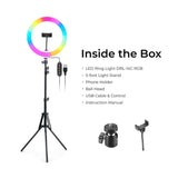 Digitek (DRL-14C RGB) 31cm LED Ring Light with 5 feet Stand for Photo & Video Shoot & More