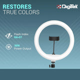 Digitek (DRL 14C) Professional (31cm) Dual Temperature LED Ring Light with Tripod Stand for YouTube, Photo-Shoot, Video Shoot, Live Stream, Makeup, Vlogging & More