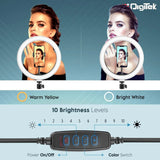 Digitek (DRL 14C) Professional (31cm) Dual Temperature LED Ring Light with Tripod Stand for YouTube, Photo-Shoot, Video Shoot, Live Stream, Makeup, Vlogging & More