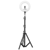 Digitek (DRL 18HC9) Professional 18" inch Ring Light with Stand | 2 Color Modes Dimmable Lighting | for YouTube Photo/Video Shoot Makeup & More | Compatible with iPhone/Android Phone & Camera, Black