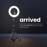 Digitek (DRL 18RT C6) Professional 46cm LED Ring Light with Remote & 158cm Light Stand, Runs on AC Power with No Shadow apertures, Ideal use for Makeup, Video Shoot, Fashion Photography & Many More