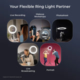 Digitek (DRL 18RT C6) Professional 46cm LED Ring Light with Remote & 158cm Light Stand, Runs on AC Power with No Shadow apertures, Ideal use for Makeup, Video Shoot, Fashion Photography & Many More