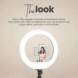 Digitek (DRL 18RT) Profesional (46cm) LED Ring Light with Remote Control, Runs on AC Power with No Shadow apertures, Ideal use for Makeup Artist, Video Shoot, Fashion Photography & Many More