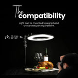 Digitek (DRL 18RT) Profesional (46cm) LED Ring Light with Remote Control, Runs on AC Power with No Shadow apertures, Ideal use for Makeup Artist, Video Shoot, Fashion Photography & Many More