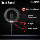 Digitek (DRL 018H) Professional 46 CM (18 inch) Big LED Ring Light with 2 Color Modes Dimmable Lighting, Photo-shoot, Video shoot, Live Stream, Makeup & more, Compatible with iPhone/ Android Phones & Cameras