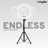 Digitek (DRL 12C) Professional (12 inch) LED Ring Light with Tripod Stand for Mobile Phones & Camera