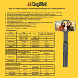 Digitek (DSG 003 ACH) Single Axis Foldable Smartphone Gimbal with Built in Extendable Telescopic Rod