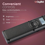 Digitek (DSL 20W) Portable Handheld LED Stick Light Wand with Remote for YouTube, Photo-Shoot, Video Shoot, Live Stream, Makeup & More, Compatible with iPhone/ Android Phones & Cameras.