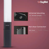 Digitek (DSL 20W) Portable Handheld LED Stick Light Wand with Remote for YouTube, Photo-Shoot, Video Shoot, Live Stream, Makeup & More, Compatible with iPhone/ Android Phones & Cameras.