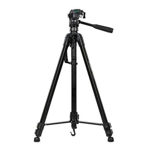 Digitek (DTR 550 LT) (65 Inch) Lightweight Tripod (Maximum Load up to 5kg), 5.57 Feet Tall for Digital SLR & Video Cameras, Made Aluminium Material