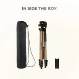 Digitek (DTR 420LW) Tripod for Camera & Smartphone with Holder – 4.26ft Max Height, 3Kg Load, 4-Section Legs, 3-Way Head, Quick Release Plate - Ideal for Photography & Videography