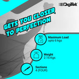 Digitek (DTR 690 VD PRO) (208 cm) Lightweight Tripod (Maximum Load up to 3kgs), 6.85 Feet Tall Digital SLR & Video Cameras, Made Aluminium Material