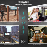 Digitek (DTR 690 VD PRO) (208 cm) Lightweight Tripod (Maximum Load up to 3kgs), 6.85 Feet Tall Digital SLR & Video Cameras, Made Aluminium Material