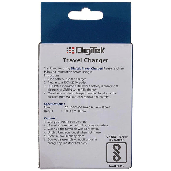 Digitek (DUC 006) Ultra Fast Travel Charger for Sony F960 F970 F980 F550 F750 Batteries