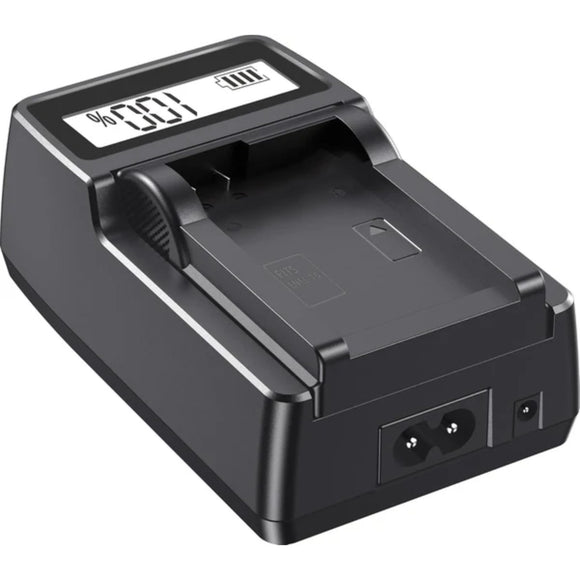 Digitek (DUC 021 ENEL14) High-Speed Li-ion Battery Charger for ENEL 14, Compatible with Canon, Nikon, Olympus, Panasonic, and Fujifilm Cameras, AC Input 110-240V, USB Output, LCD Charging Display