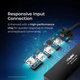 Digitek (DUH 004 PRO) Aluminum USB C Hub with 4 USB Ports, High Speed, Compatible with MacBook, Windows, C-Type Smartphones and Other Type-C Devices