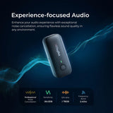Digitek® (DWM 106) 2-in-1 Wireless Microphone System, 80M Range, Noise Cancellation & Reverberation Mode, 360° Sound Capture, Lightning/Type-C/TRRS/TRS Adapter Support for DSLR/Camcorder/Android & iOS