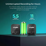 Digitek® (DWM 111) 4 Channel Wireless Microphone System, 360° Ultra Voice Capture & 2.4GHz, Plug & Play, 50m Range, Noise Reduction, Use with DSLR, Smartphone & Laptops, for Podcast, Vlog & Videoshoot