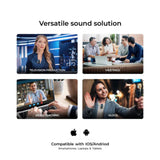 Digitek® (DWM 112) 2-in-1 Wireless Microphone System, 50M Range, Noise Reduction, 7Hrs Run Time, 2.4G, Type C to Lightning, for Android / iOS, Seamless Audio Recording, Vlogging, YouTube & More