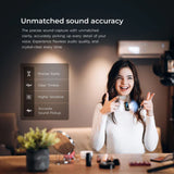 Digitek® (DWM 112) 2-in-1 Wireless Microphone System, 50M Range, Noise Reduction, 7Hrs Run Time, 2.4G, Type C to Lightning, for Android / iOS, Seamless Audio Recording, Vlogging, YouTube & More