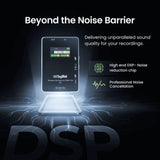 Digitek® (DWM 104) Wireless Microphone System, 2 Transmitters 1 Receiver with TFT Display, 150M Range, 10Hrs RX/TX Runtime, Noise Cancellation, Low Cut Function, Mono/Stereo Output, 3.5mm Interface