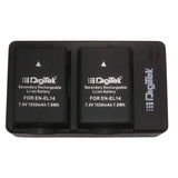 Digitek (ENEL 14 Battery + Charger Combo DUC 010)