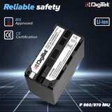 Digitek (F 960-970 MU) Lithium-ion Rechargeable Battery for Sony DSLR Camera