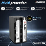 Digitek (F 960-970 MU) Lithium-ion Rechargeable Battery for Sony DSLR Camera