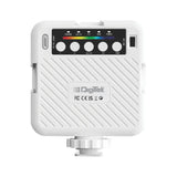 Digitek (LED D6W RGB) Portable Mini RGB LED Video Light with inbuild Battery & 360° HSI, 3000K-6000K, 8-Level Control, 9 Special FX Modes, Type-C Charging, 2hr Battery, for Photography & Videoshoots