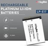 Digitek (LP-E17 Platinum) Platinum Extra Power Secondary Rechargeable Li-ion Battery for Camera LP-E17