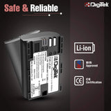 Digitek (LP-E6) Secondary Li-ion Rechargeable Battery for DSLR Camera, Compatibility - EOS 5D Mark IV, EOS 5Ds, 5DS R, EOS 6D, EOS 6D Mark II, EOS 7D, EOS 7D Mark II and More