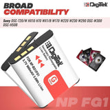 Digitek (NP BG1) Lithium-ion Rechargeable Battery for Sony Cyber Shot Digital Camera | Compatibility - W80, W100, W130. W70, W30, and W55