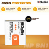 Digitek (NP BN1) 630 mAh Rechargeable Battery Packs for Nikon Digital Camera | Compatibility - TX7-W-390, W-380, W-370, W-350, W-330, W-310