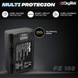 Digitek (NP FZ100) Lithium-ion Rechargeable Battery for Sony Digital Camera | Compatibility - for PD-150, 150P, 170, 170P, TR1, 200, 300