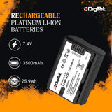 Digitek (NP-W235) Extra Power Secondary Rechargeable Li-ion Camera Battery for NP-W235 (3500mAh)