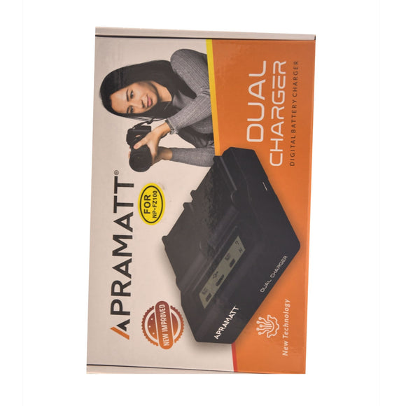 APRAMATT Dual LCD Charger FZ100 Box Packing