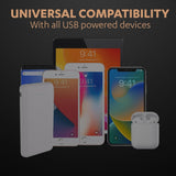 Duracell 20000 MAH Slimmest Power Bank with 1 Type C PD and 2 USB A Port, 22.5W Fast Charging Portable Charger to Charges 3 Devices Simultaneously for iPhones, Android Phones, Smart Watches & More