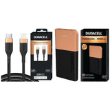 Duracell Powerbank 10000mh with Series 3 - C to Lightening Cable