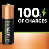 Duracell Rechargeable AA 1300mAh Batteries, Pack of 4