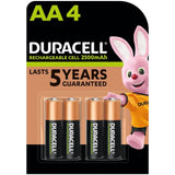 Duracell Rechargeable AA 2500mAh Batteries, Pack of 4
