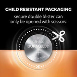 Duracell Specialty 1620 Lithium Coin Battery 3V, Pack of 5 Designed for use in keyfobs, Scales, wearables and Medical Devices