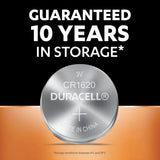 Duracell Specialty 1620 Lithium Coin Battery 3V, Pack of 5 Designed for use in keyfobs, Scales, wearables and Medical Devices