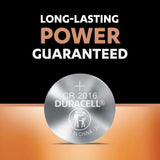 Duracell Specialty CR2016 Lithium Coin Battery 3V, Child Safety Features, Pack of 5 Suitable for use in keyfobs, Scales, wearables and Medical Devices