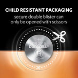 Duracell Specialty CR2016 Lithium Coin Battery 3V, Child Safety Features, Pack of 5 Suitable for use in keyfobs, Scales, wearables and Medical Devices